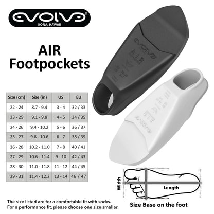 Evolve AIR 極輕量蛙鞋腳套
